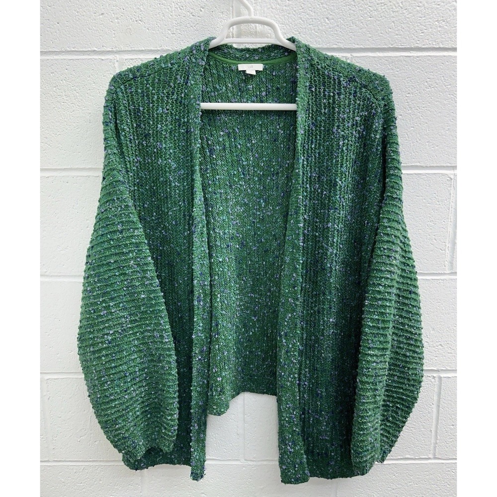J. Jill Cardigan Hunter Green Multi Space Dye / Women's 3X